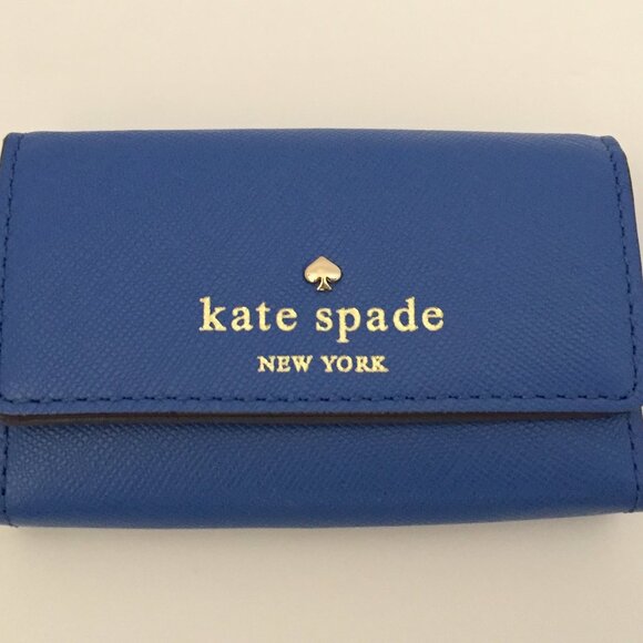 Kate Spade Holly Cherry Lane Bluebell ID Holder NWT MSRP $58 - Picture 1 of 10